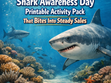 Go from  to : Shark Awareness Day Printable Activity Pack That Bites Into Steady Sales