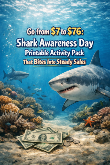 Go from  to : Shark Awareness Day Printable Activity Pack That Bites Into Steady Sales