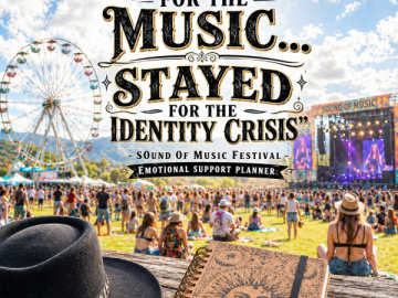 🎶 “I Came for the Music… Stayed for the Identity Crisis” – Sound of Music Festival Emotional Support Planner