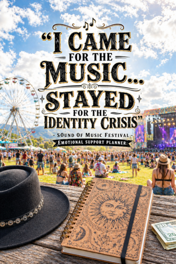 🎶 “I Came for the Music… Stayed for the Identity Crisis” – Sound of Music Festival Emotional Support Planner