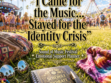 🎶 “I Came for the Music… Stayed for the Identity Crisis” – Sound of Music Festival Emotional Support Planner