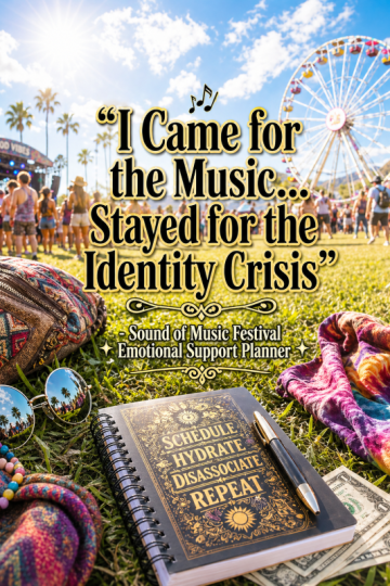 🎶 “I Came for the Music… Stayed for the Identity Crisis” – Sound of Music Festival Emotional Support Planner