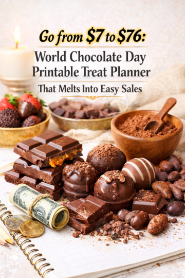 Go from  to : World Chocolate Day Printable Treat Planner That Melts Into Easy Sales