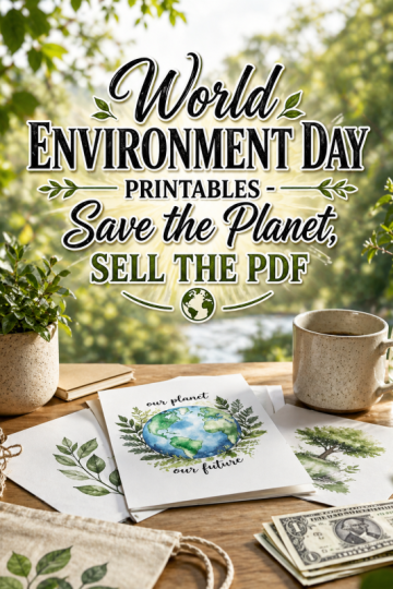 World Environment Day Printables – Save the Planet, Sell the PDF