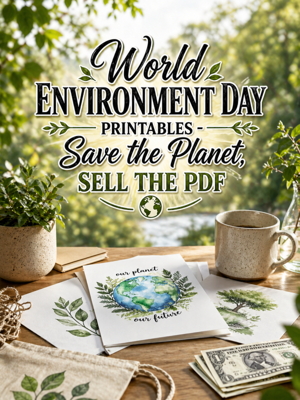 World Environment Day Printables – Save the Planet, Sell the PDF
