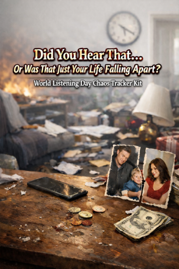 👂 “Did You Hear That… Or Was That Just Your Life Falling Apart?” – World Listening Day Chaos Tracker Kit