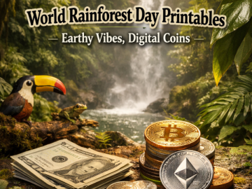 World Rainforest Day Printables – Earthy Vibes, Digital Coins