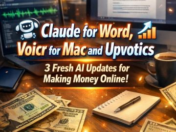 Claude for Word, Voicr for Mac and Upvotics – 3 Nifty AI Updates for Making Money Online!