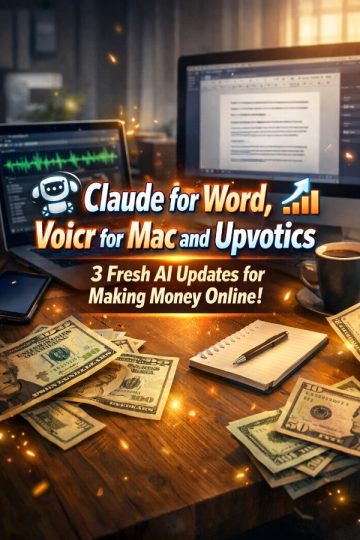 Claude for Word, Voicr for Mac and Upvotics – 3 Nifty AI Updates for Making Money Online!