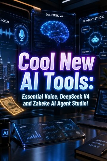 New AI Tools: Essential Voice, DeepSeek V4 and Zakeke AI Agent Studio