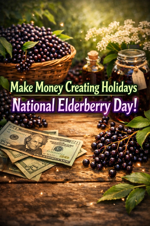 Make Money Creating Holidays – National Elderberry Day!