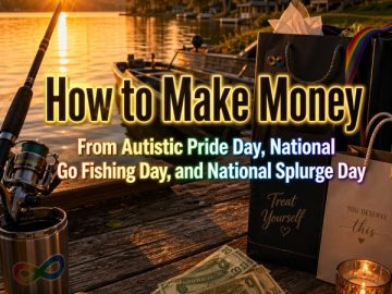 How to Make Money From Autistic Pride Day, National Go Fishing Day, and National Splurge Day