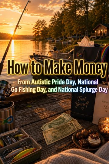 How to Make Money From Autistic Pride Day, National Go Fishing Day, and National Splurge Day