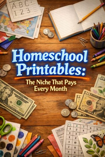 HomeSchool Printables – the Niche That Pays Every Month