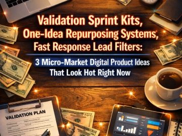 Validation Sprint Kits, One-Idea Repurposing Systems, Fast Response Lead Filters: 3 Micro-Market Digital Product Ideas That Look Hot Right Now