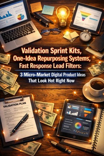 Validation Sprint Kits, One-Idea Repurposing Systems, Fast Response Lead Filters: 3 Micro-Market Digital Product Ideas That Look Hot Right Now