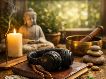 🎧 “Press Play on Your Brain” — National Meditation Month Audio Calm Printable Kit