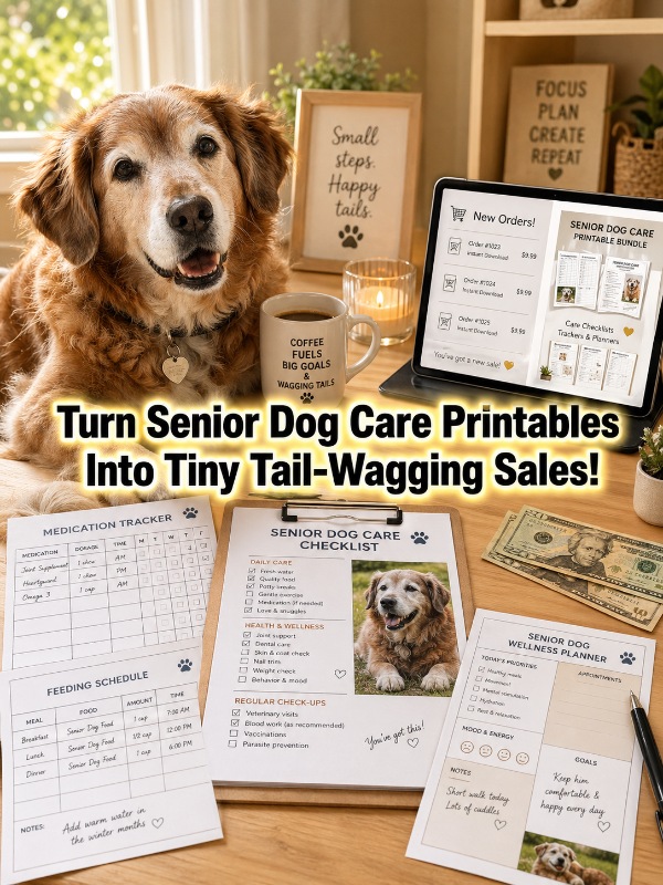 Turn Senior Dog Care Printables Into Tiny Tail-Wagging Sales