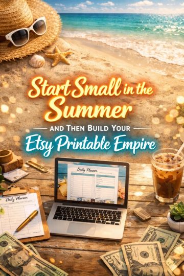 Start Small in the Summer and Then Build Your Etsy Printable Empire
