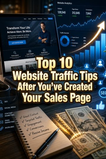 Top 10 Website Traffic Tips After You’ve Created Your Sales Page