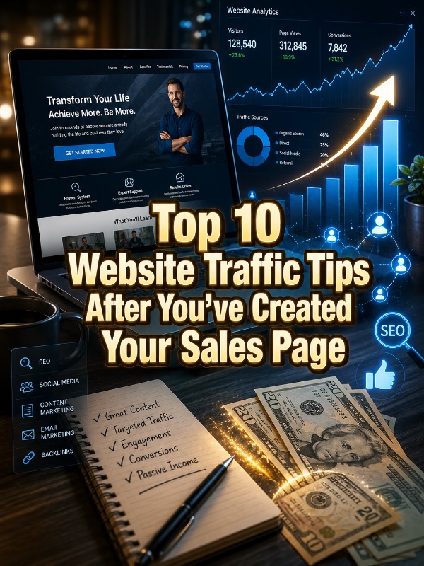 Top 10 Website Traffic Tips After You’ve Created Your Sales Page