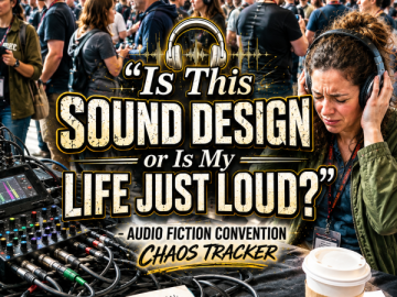 🎧 “Is This Sound Design or Is My Life Just Loud?” – Audio Fiction Convention Chaos Tracker