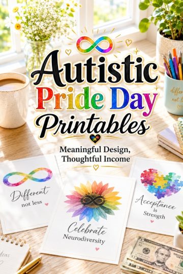 Autistic Pride Day Printables – Meaningful Design, Thoughtful Income