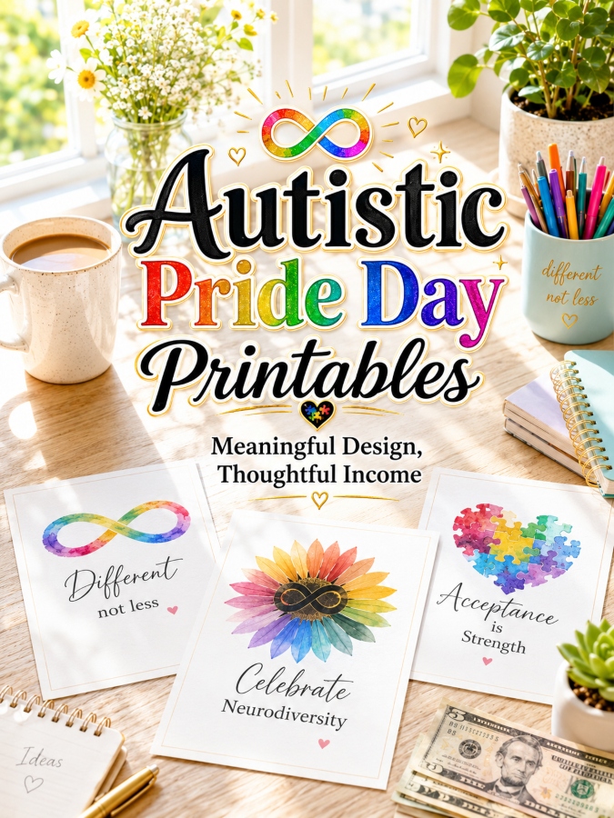 Autistic Pride Day Printables – Meaningful Design, Thoughtful Income