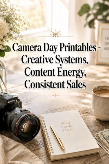 Camera Day Printables – Creative Systems, Content Energy, Consistent Sales