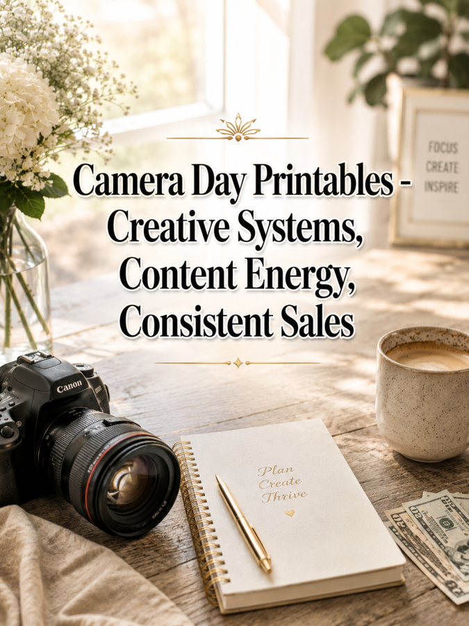 Camera Day Printables – Creative Systems, Content Energy, Consistent Sales