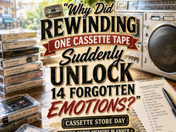📼 “Why Did Rewinding One Cassette Tape Suddenly Unlock 14 Forgotten Emotions?” Cassette Store Day Retro Audio Memory Planner