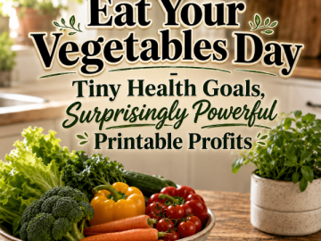 🥦 Eat Your Vegetables Day – Tiny Health Goals, Surprisingly Powerful Printable Profits