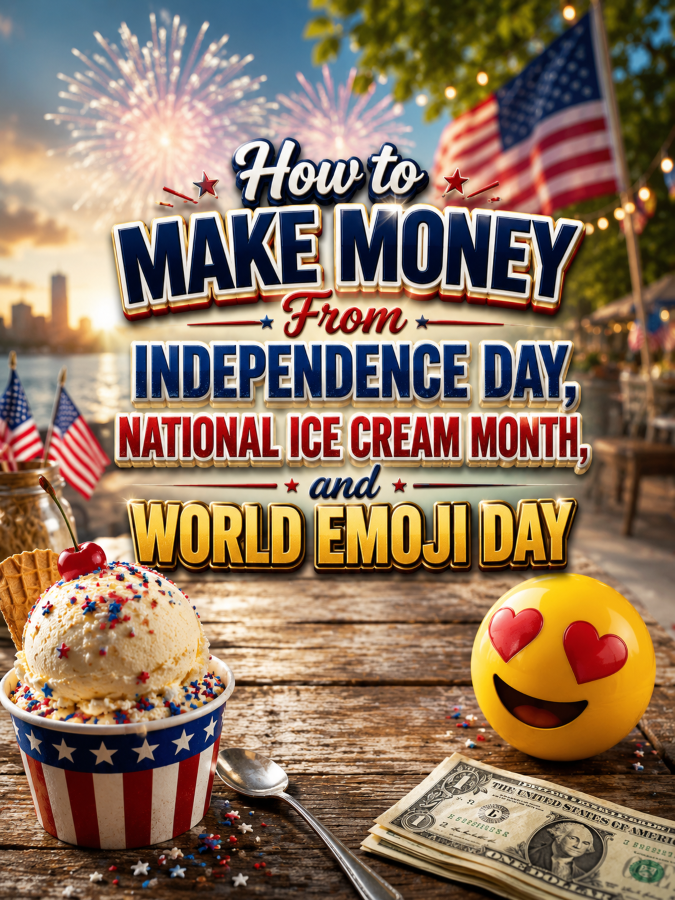 How to Make Money From Independence Day, National Ice Cream Month, and World Emoji Day How to Make Money From Independence Day, National Ice Cream Month, and World Emoji Day