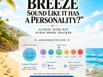 🎧 “Why Does This Breeze Sound Like It Has a Personality?” – Global Wind Day Audio Mood Tracker