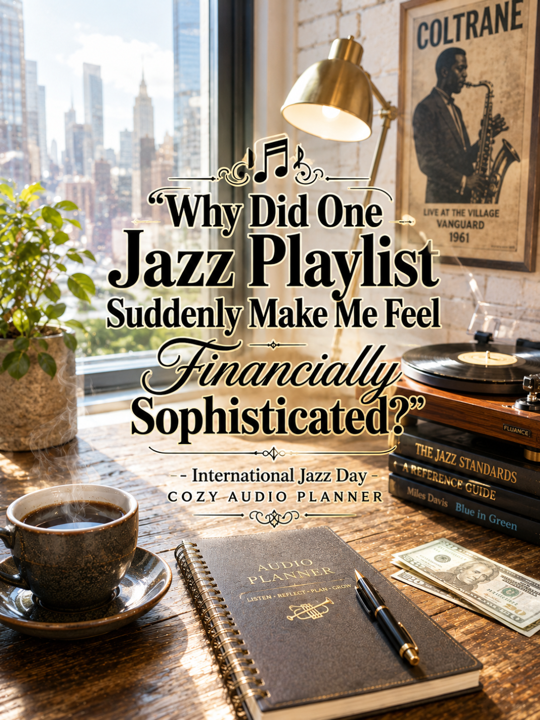 🎶 “Why Did One Jazz Playlist Suddenly Make Me Feel Financially Sophisticated?” – International Jazz Day Cozy Audio Planner 🎶 “Why Did One Jazz Playlist Suddenly Make Me Feel Financially Sophisticated?” – International Jazz Day Cozy Audio Planner