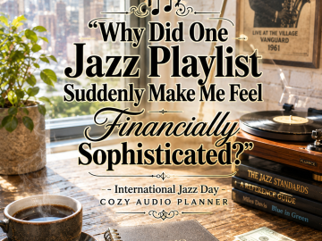 🎶 “Why Did One Jazz Playlist Suddenly Make Me Feel Financially Sophisticated?” – International Jazz Day Cozy Audio Planner 🎶 “Why Did One Jazz Playlist Suddenly Make Me Feel Financially Sophisticated?” – International Jazz Day Cozy Audio Planner