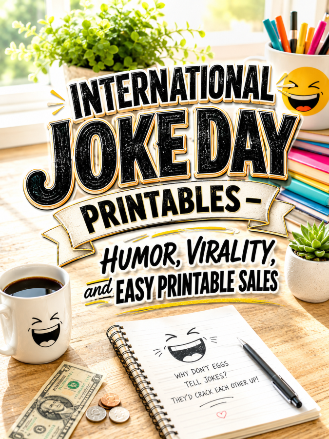 International Joke Day Printables – Humor, Virality, and Easy Printable Sales