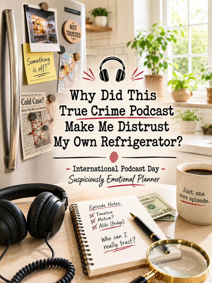 🎧 “Why Did This True Crime Podcast Make Me Distrust My Own Refrigerator?” – International Podcast Day Suspiciously Emotional Planner 🎧 “Why Did This True Crime Podcast Make Me Distrust My Own Refrigerator?” – International Podcast Day Suspiciously Emotional Planner