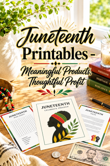 Juneteenth Printables – Meaningful Products, Thoughtful Profit