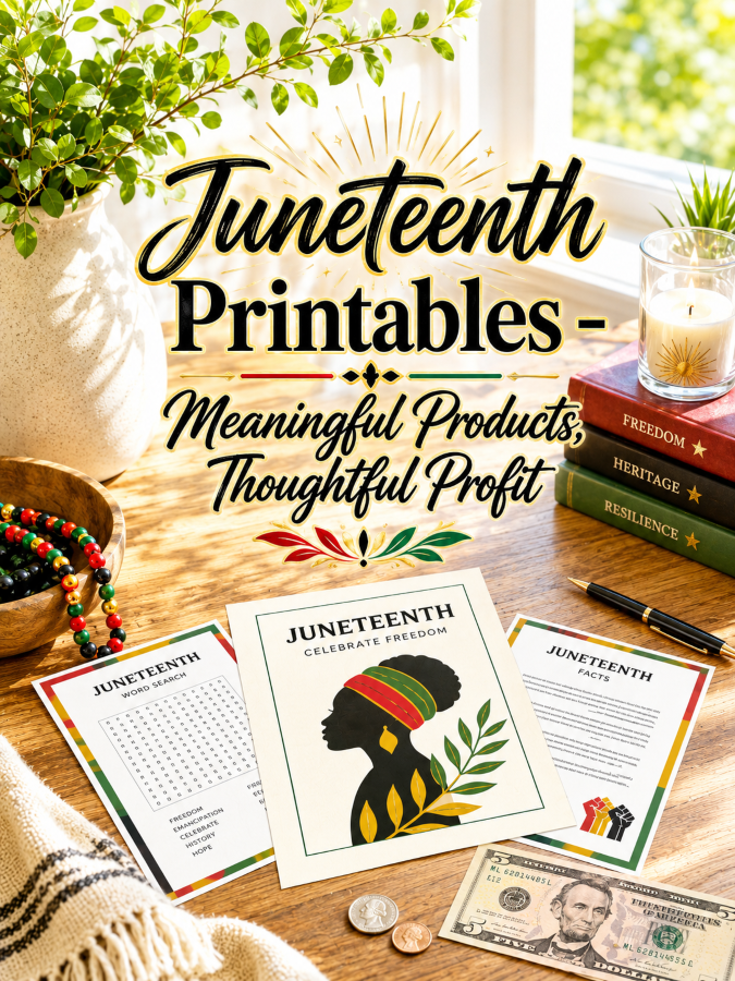 Juneteenth Printables – Meaningful Products, Thoughtful Profit