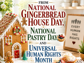 How to Make Money From National Gingerbread House Day, National Pastry Day, and Universal Human Rights Month