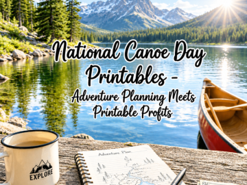National Canoe Day Printables – Adventure Planning Meets Printable Profits