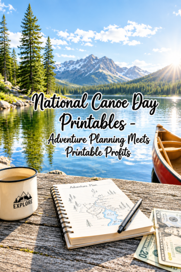 National Canoe Day Printables – Adventure Planning Meets Printable Profits