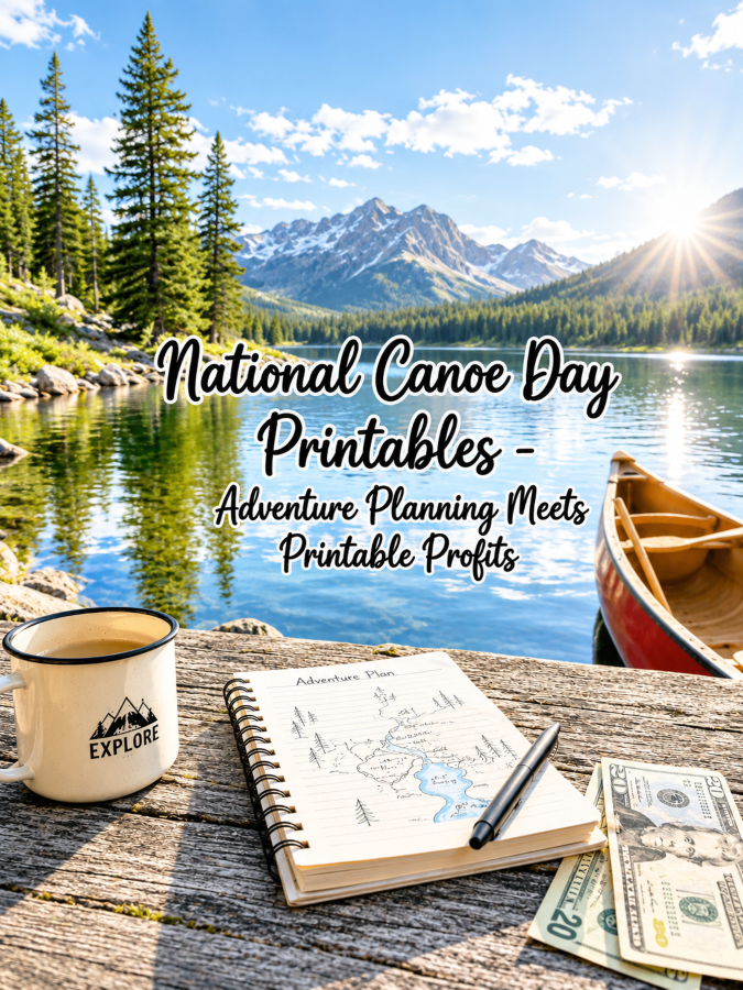 National Canoe Day Printables – Adventure Planning Meets Printable Profits