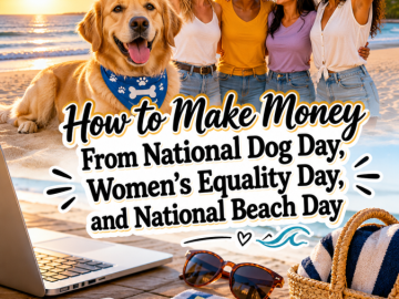 How to Make Money From National Dog Day, Women’s Equality Day, and National Beach Day