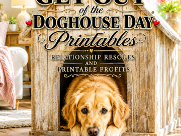 National Get Out of the Doghouse Day Printables – Relationship Rescues and Printable Profits