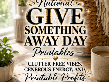 National Give Something Away Day Printables – Clutter-Free Vibes, Generous Energy, and Printable Profits National Give Something Away Day Printables – Clutter-Free Vibes, Generous Energy, and Printable Profits