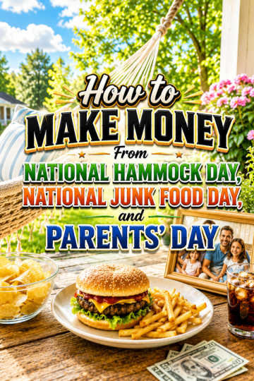 How to Make Money From National Hammock Day, National Junk Food Day, and Parents’ Day