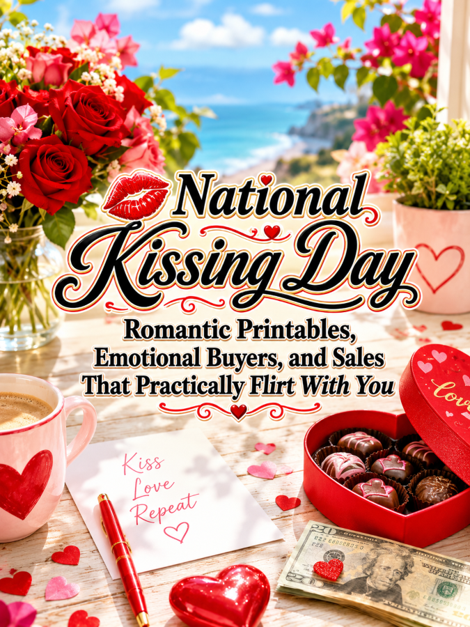 💋 National Kissing Day – Romantic Printables, Emotional Buyers, and Sales That Practically Flirt With You