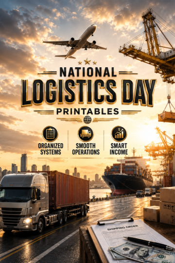 National Logistics Day Printables – Organized Systems, Smooth Operations, Smart Income